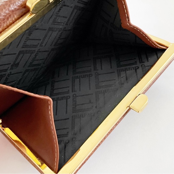Dunhill saddle brown leather compact wallet - Picture 4 of 9